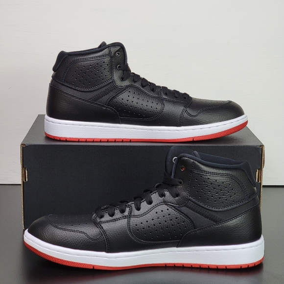 Nike Air Jordan Access Black Red White Men's Shoes - Picture 2 of 8